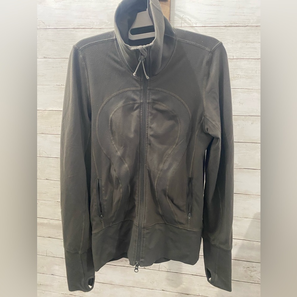 Lululemon gray/olive Zip-Up‎ Jacket